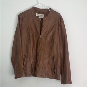 Sebby Collection Brown Lightweight Shirt Jacket size XXL